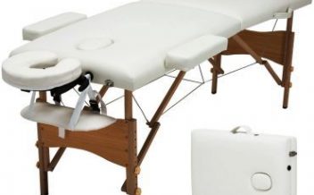 Maca de massagem estética dobrável portátil com orifício
