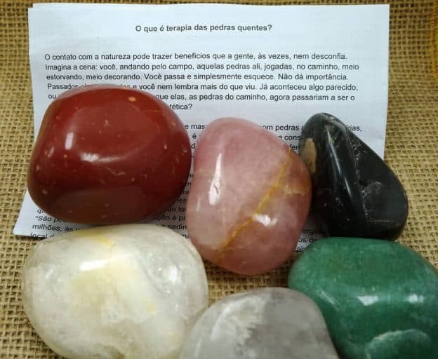 Pedras para massagem