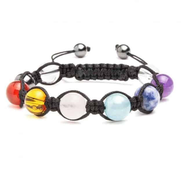 Pulseira Shambala 7 Chakras Pedras Naturais