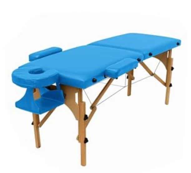 maca de massagem maleta madeira comfort portátil com orifício